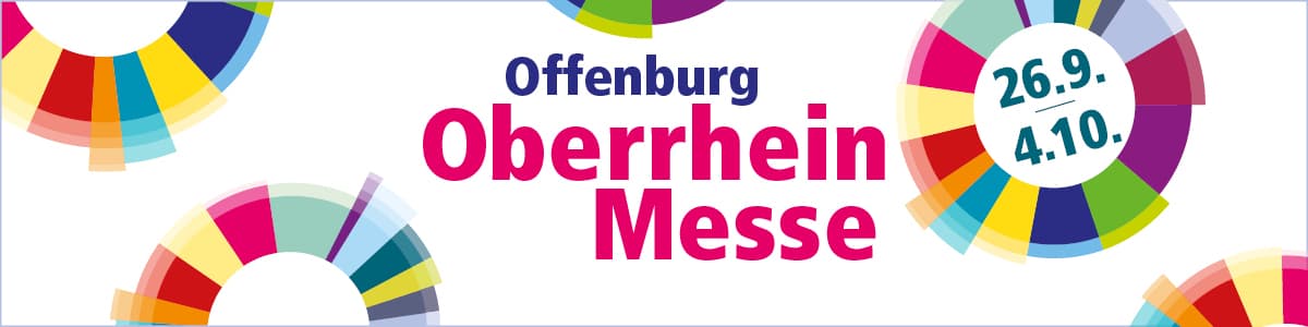 Oberrhein Messe Offenburg, 26. September bis 4. Oktober 2026